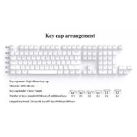 Nogi Cherry Perfil ABS Silicona Teclado Mecánico Blanco Negro Sakura Pep Very Peri Compatible Con Gh60 Poker 87 TKL 104 ANSI Xd64 Bm60 Xd68 - details 2