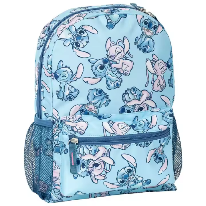 Mochila Stitch Disney 33cm. Mochila ergonómica con amplio espacio. Diseño resistente y versátil para llevar tus pertenencias con estilo. - 1