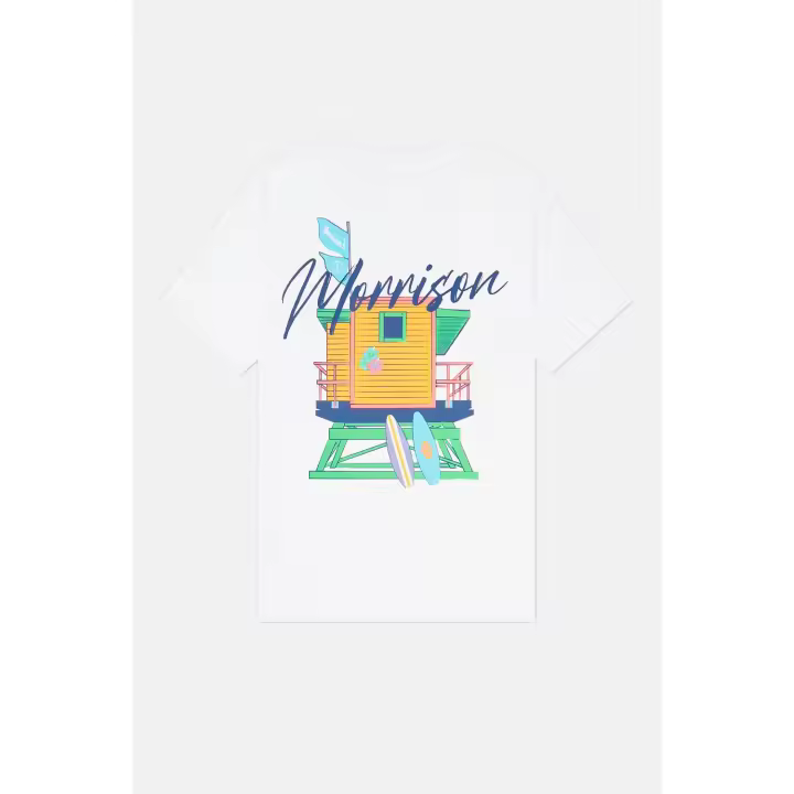 On The Beach     Camiseta Morrison Hombre y Mujer - 1