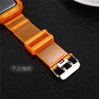 Carcasa Transparente + Correa Para Apple Watch Series 9 8 7 6 SE 5 Compatible Con Iwatch 3 Correa De Plástico 38mm 40mm 42mm 44mm 45mm 49mm - details 15
