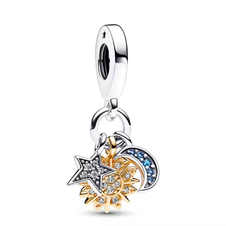 Pandora Charm Colgante Triple Celestial en Dos Tonos 762676C01 , para Mujer - 1