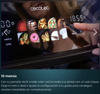 Freidora de aire Cecotec Cecofry&Grill Duoheat 10000, Doble resistencia dorado perfecto, sabor parrilla en carnes, 10 Litros, 2800 W, pared divisoria móvil para optar entre dos cestillos con temperatura dual o una sola cubeta - details 8