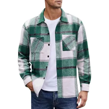 Chaqueta De Forro Polar A Cuadros De Búfalo Para Hombre Club Room, Rojo