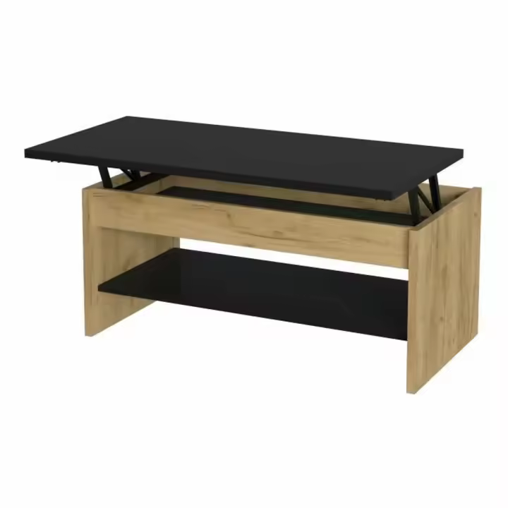 Mesa de Centro Elevable Roble 100 x 50 x 44 cm - 1
