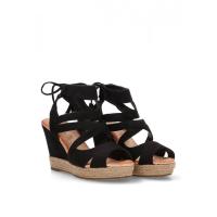 KTEY 523 920-220 NEGR Sandalias plataforma mujer 35921 25V SANDALIA CUÑA YUTE ANTE NEGRO - details 7