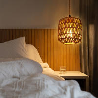 Lámpara De Pared De Rotura Led En Alambre Para Dormitorio Y Sala De Estar Luz Tejida Lámparas De Noche E27 Retro Decoración Interior Fijaciones - details 1