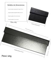 Caja para gafas, caja para gafas, negra, simple, portátil, con cubierta superior e inferior, embalaje antipresión, caja de almacenamiento, caja para gafas de sol - details 0