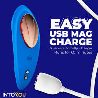 INTOYOU APP SERIES SILICONE VIBRADOR DE BRAGUITA CON APP SILICONA SILICONA COLOR AZUL JUGUETES SEXUALES - details 2