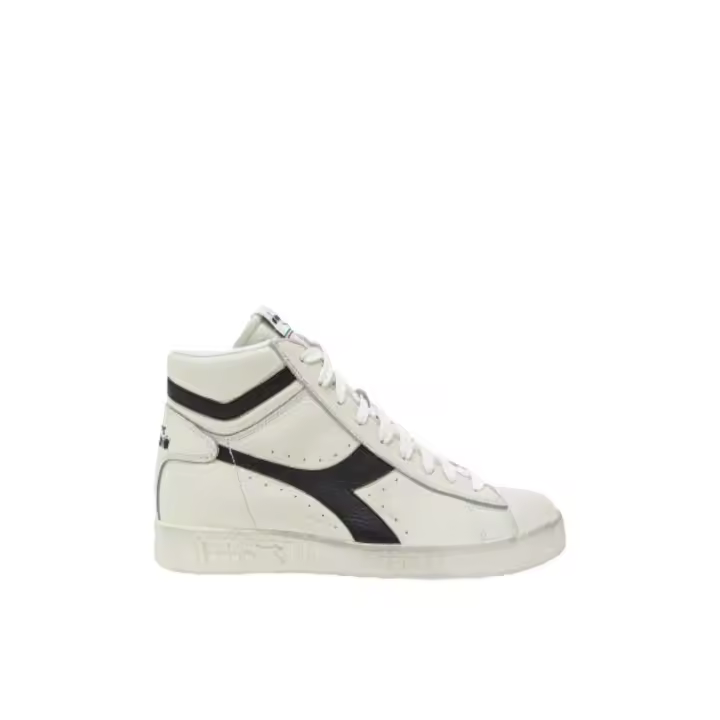 Botín Diadora game l high waxed blanco-negro - 1