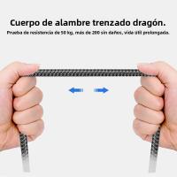 Cable De Carga Rápida De Nylon USB a a Tipo C Para Huawei Samsung Android 1M 2M 3M Transmisión De Datos Dispositivo De Carga TypeC - details 1