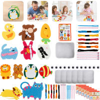 Kit De Costura Para Niños Divertido Y Educativo Iniciación Creativa Kit De Costura Portátil DIY De Lana Para Familia - details 0
