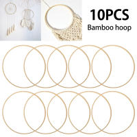 Anillos De Bambú Madera 10Pcs 26cm Para Manualidades DIY Anillos Florales Para Bordado Decoración De Boda Y Navidad - details 0