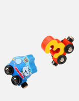 Juego Educativo De Montessori Magnético Digital De Color Para Niños Tablero De Ajedrez De Madera Con Vehículos Aprendizaje De Colores Y Formas 12 Piezas - details 5