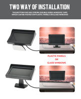 Monitor De Cámara Trasera Para Coche KTYDKP De 4.3 Pulgadas Pantalla TFT LCD LED Instalación Fácil Ángulo De Visión 120° ABS - details 8