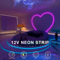 Lámpara Inteligente WIFI LED Neón Silicón Negro RGB Luz De Pared Decoración Trabaja Con Tuya Smart Life Alexa Resistente Al Agua - details 0