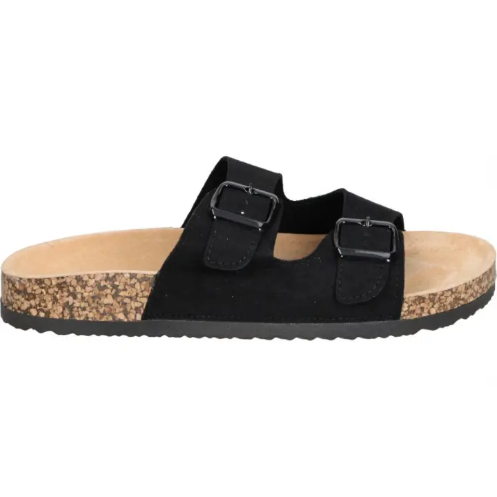 STAY | Sandalias planas Stay para Mujer – Sandalias Destalonadas en Color Negro – Ajuste de Hebilla – Estilo Casual – Cómodas y Ligeras – Tendencia – Versátiles – Modelo 27-377 - 1