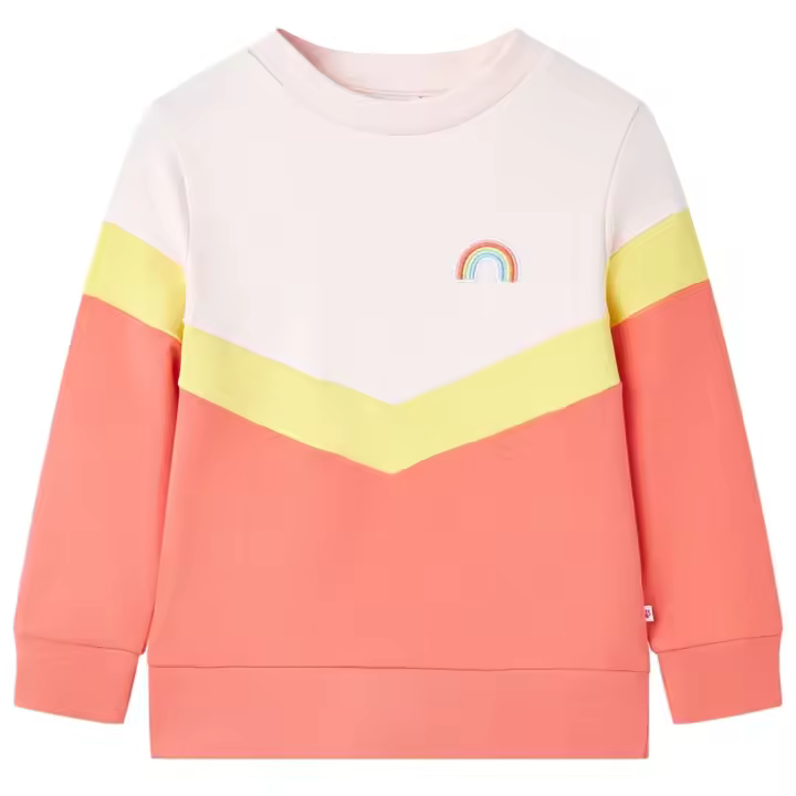 Sudadera infantil rosa suave 116 - 1