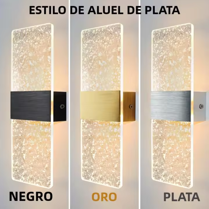 Lámpara De Pared Acrílica LED 6W Para Interior Sala De Estar Dormitorio Balcón Pasillo Luz Nocturna Moderna Nórdica AC85-265V - 1