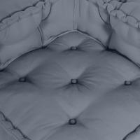 Pouffe Modular vidaXL Gris 140x70x36 Tela - details 4