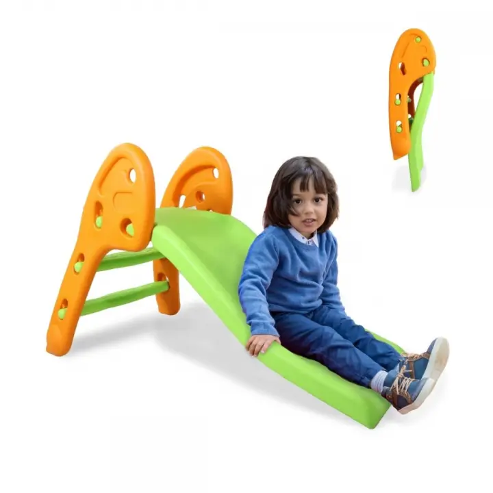 Tobogán infantil Resistente Mobiclinic Plegable Bordes redondos Peldaños antideslizantes Máx.35kg Verde Dino XL - 1