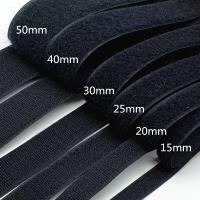 Cinta De Cierre Rápido Negra Y Blanca 20mm-50mm Para Costura Accesorios De Costura Velcro De Nylon Sin Pegamento Tiras De Ganchos Y Anillas Para Cable - details 2
