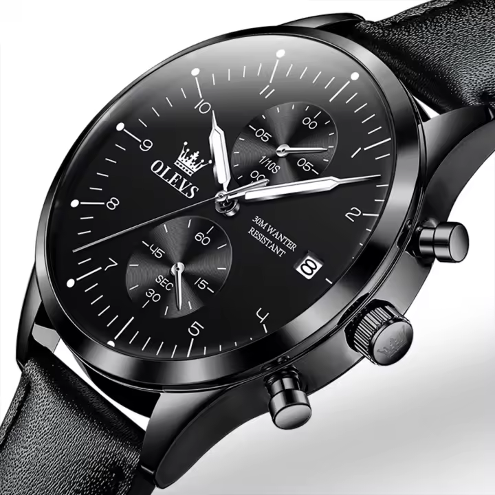 Reloj De Pulsera De Lujo Para Hombre OLEVS Marca Original Cuarzo Resistente Al Agua Luminoso Fecha Estilo De Negocios Moda 2022 - 1