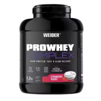 WEIDER PRO WHEY COMPLEX PROTEIN fresa-yogurt 1,2kg. - 1