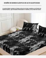 Juego De Sábanas De 3 Piezas Con Estampado De Mármol Ultra Suaves Y Transpirables En Microfibra Hipoalergénicas Y Resistentes a Las Arrugas Fácil De Atender - details 6