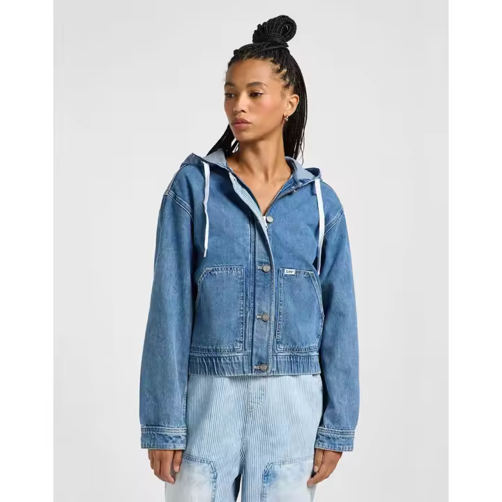 Ropa mujer Chaquetas Lee Chaqueta Vaquera Utility Azul - 1