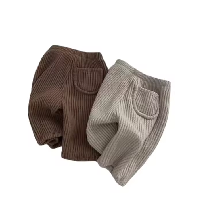 Nuevos Pantalones De Algodón Para Bebés Niños Y Niñas Pantalones Deportivos Infantiles Estilo Casual Cierre Elástico Talla True - 1