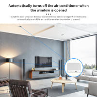 Sensor De Puerta Y Ventana ZigBee Con Alarma De Alerta Magnética Wireless Compatible Con Alexa Google Home Tuya Smart Life - details 9