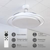Ventilador DC de Techo LED Garsaco Bauala 107 CM, 3 Tipos de Luz, Control Remoto, Blanco - details 6
