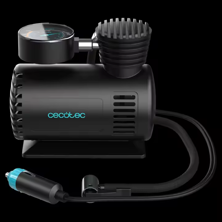 Cecotec Hinchador Eléctrico - Voltaje 12V - Compresor Aire - CecoRaptor Perfect Pump. Corriente máxima 10A, Presión Máxima 250PS - 1