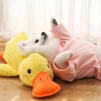 Juguete De Peluche Para Perros Calmante Con Pato De Terciopelo Masticable Y Resistente Al Masticar Para Pequeños Y Grandes Perros Suministros Para Mascotas - details 9