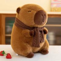 Muñeco De Peluche Kawaii De 35CM Con Bufanda Pez Pufferfish Juguete Animal Para Niños Regalo De Cumpleaños Capybara Muñeco De Peluche Para Niños - details 0