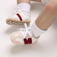 Zapatos Deportivos Infantis Color Bloqueados Antideslizantes Y Cómodos Para Caminar Suela De Goma Tallas 0-18M Hombres - details 32