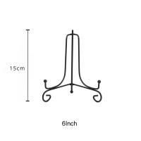 Soporte De Hierro Negro Para Manualidades DIY Soporte Para Libros Pedestal Para Fotos Estante De Exhibición Easel Soporte Para Cuadros Y Platos - details 14