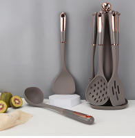 Utensilios De Cocina De Silicona Antiadherente Herramientas De Cocina Modernas Resistentes Al Calor Con Pátina Dorada - details 8