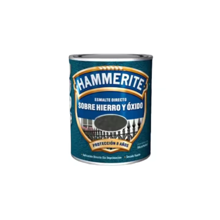HAMMERITE-Esmalte Antioxidante Forja Negro 2,5 L Protección antióxido hasta 8 años - 1