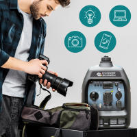 Generador inverter Könner & Söhnen KS 2100i S Carcasa insonorizada.  Potencia máxima 2000 W, 1x16A (230V), 2 puertos USB - details 3