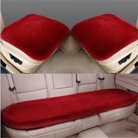 Almohadilla De Asiento De Coche De Peluche De Conejo Invierno 3 Piezas Cálido Engrosado De Lana Unidad Cuadrada Para Principal Conductor O Copiloto - details 7