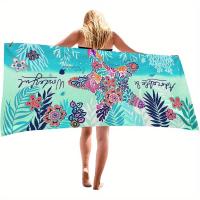 Toalla De Playa Estrella Azul 70x140cm Desechable Microfibra Secado Rápido Diseño Ondas De Agua Para Verano LatticeColor - details 5