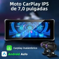 Pantalla Táctil Portátil Para Motocicleta 7 Pulgadas Con Navegación GPS IPX7 Impermeable Soporte Wireless Carplay Y Android Auto - details 2