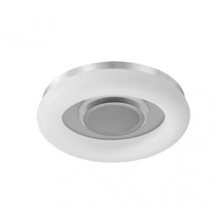 Plafon LED FABRILAMP Paris 2l 48+16w 3000-4000-6500k Blanc/plata 5440lm - 1
