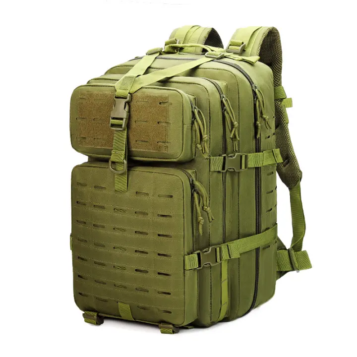 Mochila de camuflaje militar para exteriores, mochila táctica multifuncional de gran capacidad para hombres, para montañismo, viajes y acampada. - 1