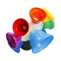 Campana De Mano Orff Con Reloj Giratorio Y Palillo De Impacto Instrumento De Percusión Educativo Para Niños Juguetes Coloridos - details 5