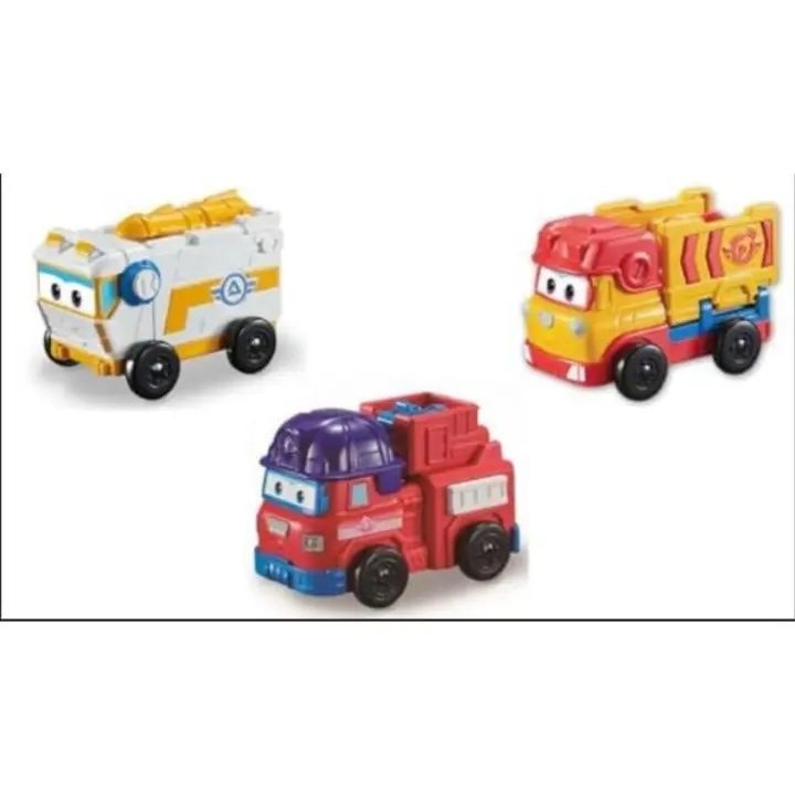 Super Wings Vehículos - Rover, Remi y Sparky, Set de 3 Vehículos para Niños, Juguete Divertido y Educativo para la Diversión Sin Fin - 1