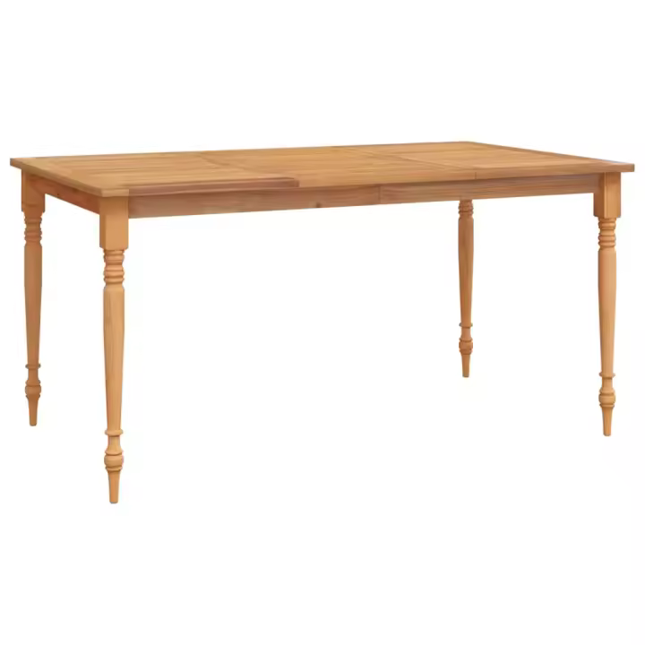 vidaXL Mesa Batavia madera maciza de teca 150x90x75 cm - 1