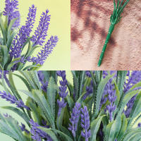 2pcs Lavanda Artificial Morada En Bouquet Decoración Para Bodas Y Navidad Accesorios Para Vaso Jardín Interior - details 9