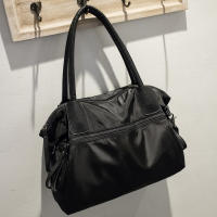Bolso De Hombro Grande Para Mujeres Hecho De Nylon Con Correa Ajustable Para Uso Diario Casual Viajes Y Transporte. - details 8